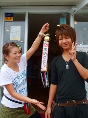 2011年秋…桑田くん、国家試験合格。美容師資格を取得！！